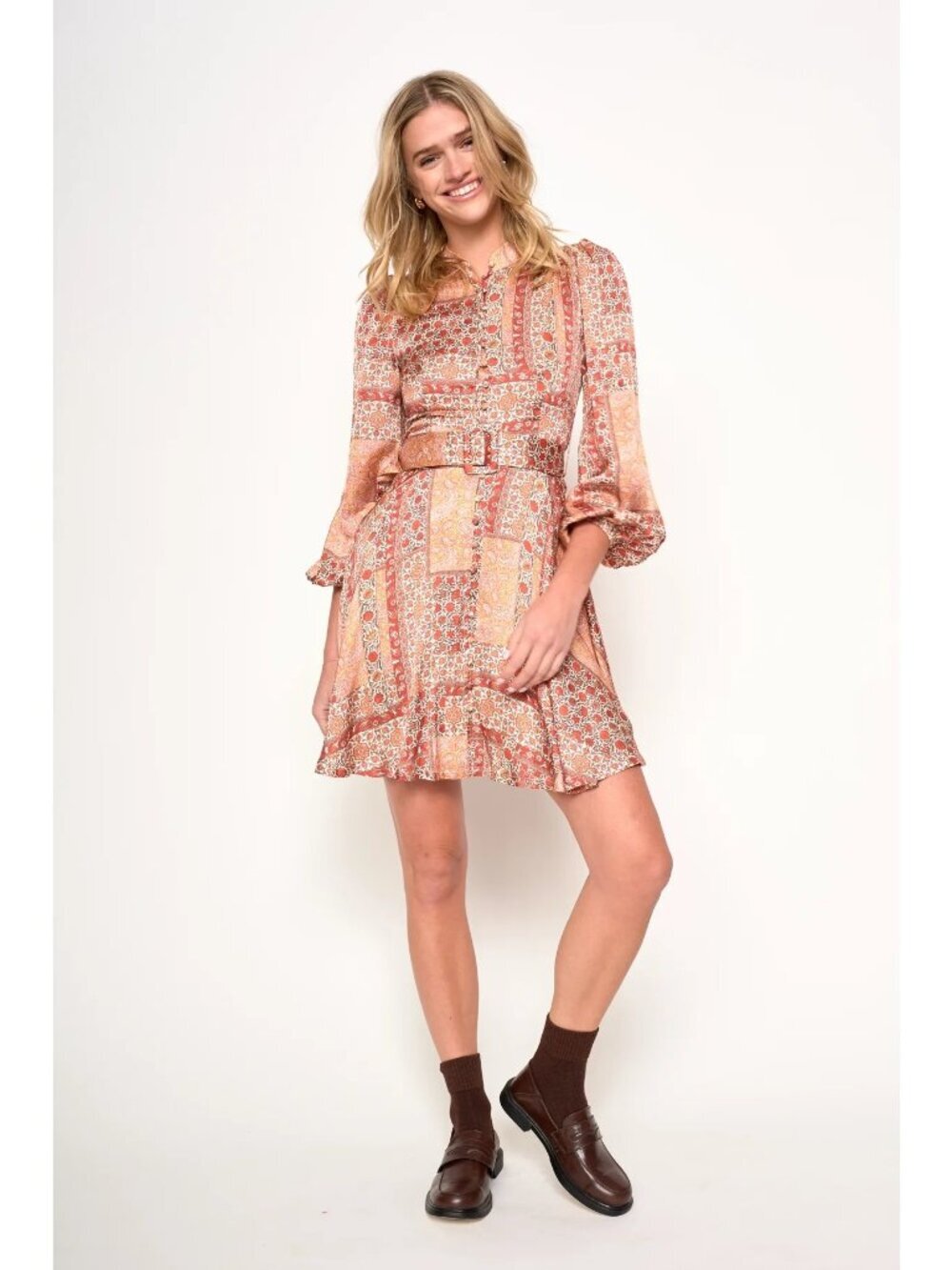 Anthropologie dRA Los Angeles Sora Dress Sedona Patchwork Womens Size Medium